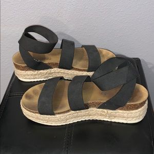 Steve Madden Kimmie Black platform Sandal